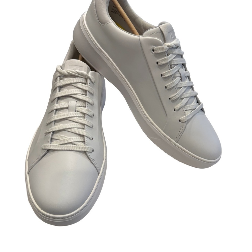 Cole Haan Men's Grandpro Topspin White Leather Sneaker Shoes Sz US 12 EU 45 NIB